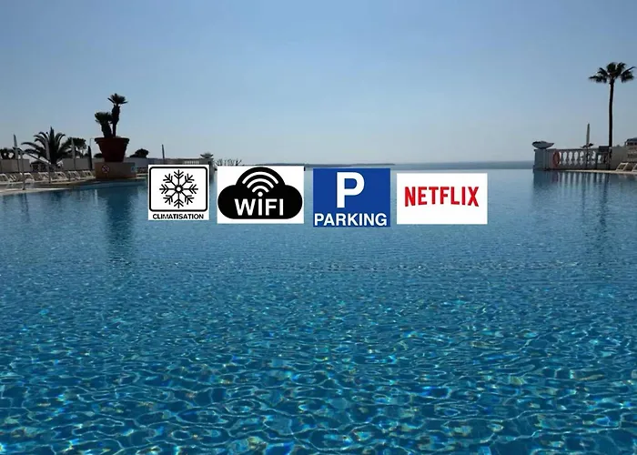 شقة Un De Charme Vue & Piscine D'exception